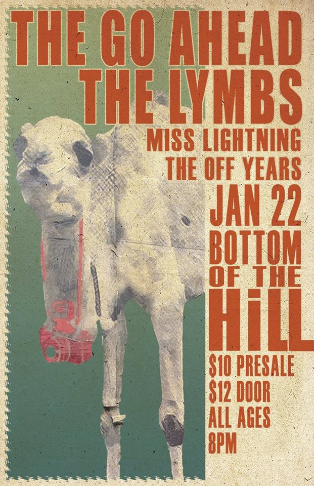 TheGoAhead's tweet photo. TOMORROW: We play @bottomofthehill w/ @TheLymbs @THEMSLIGHTNING @theoffyears! Get your tix: https://t.co/fSx0vFgMwN https://t.co/tH6oEFPOAL