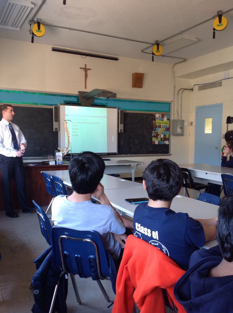 StEdwardConfess's tweet image. Thank You Dr. DeGorter for visiting us today!! #STEM #SEC8 #chiropractic