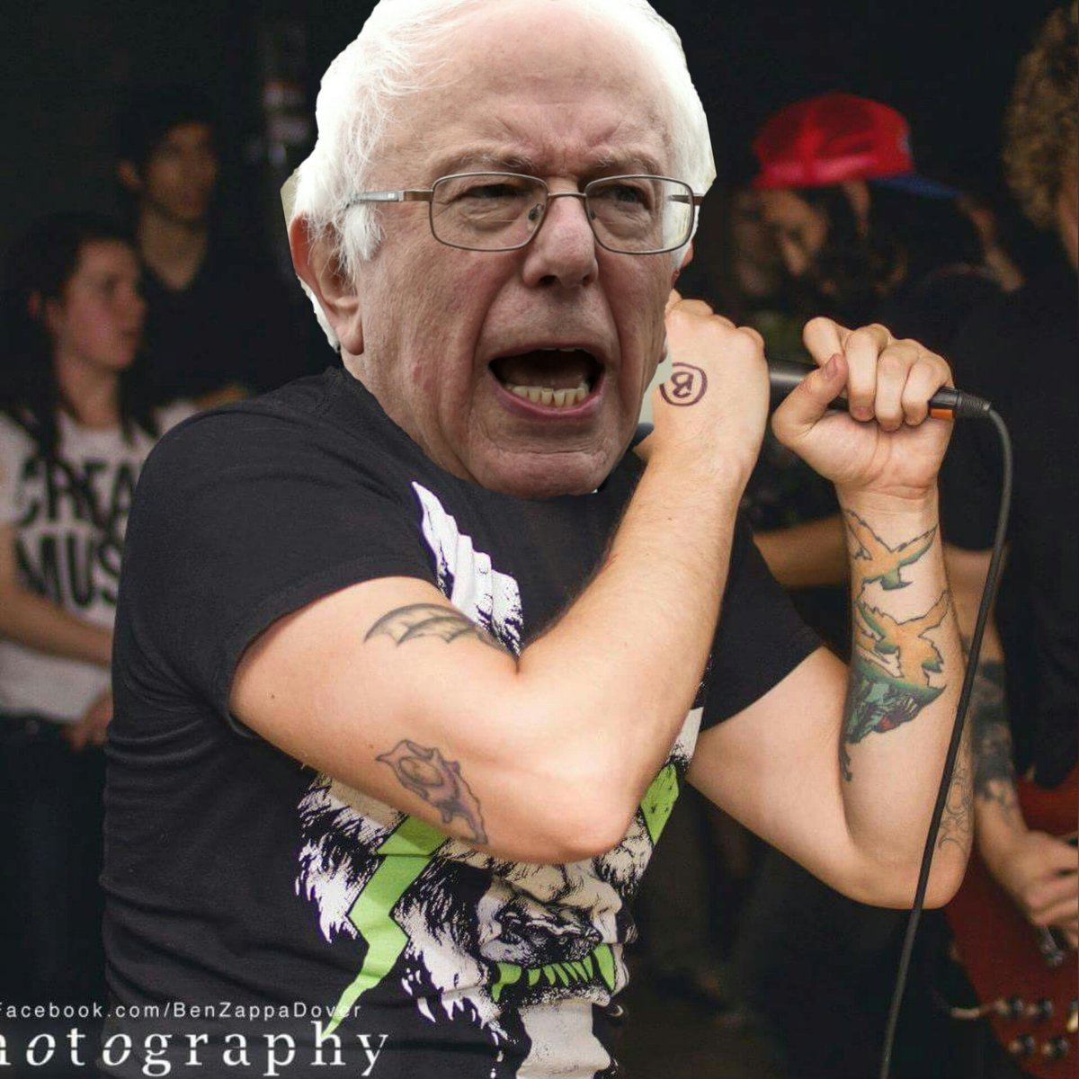 DieAbelDie's tweet photo. EVERYBODY'S FEELING THE BERN! https://t.co/m3gwulGex4