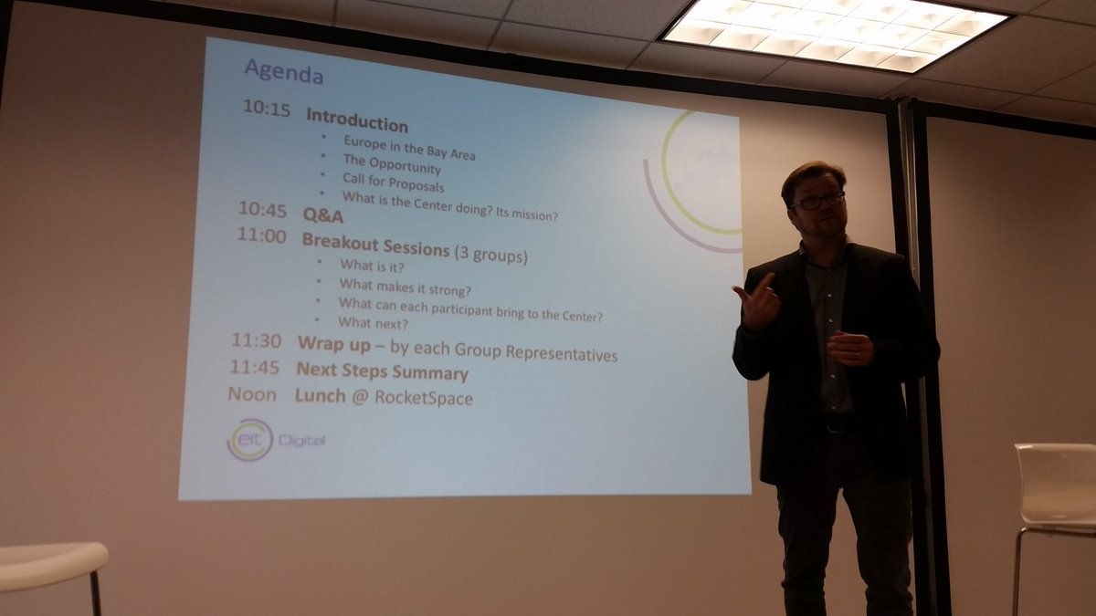 Discussing a united EU center in Silicon Valley <a href="/StartUpEU/">Startup Europe & Innovation Radar</a> <a href="/SEP_EU/">SEP</a> <a href="/EITeu/">European Institute of Innovation & Technology</a>