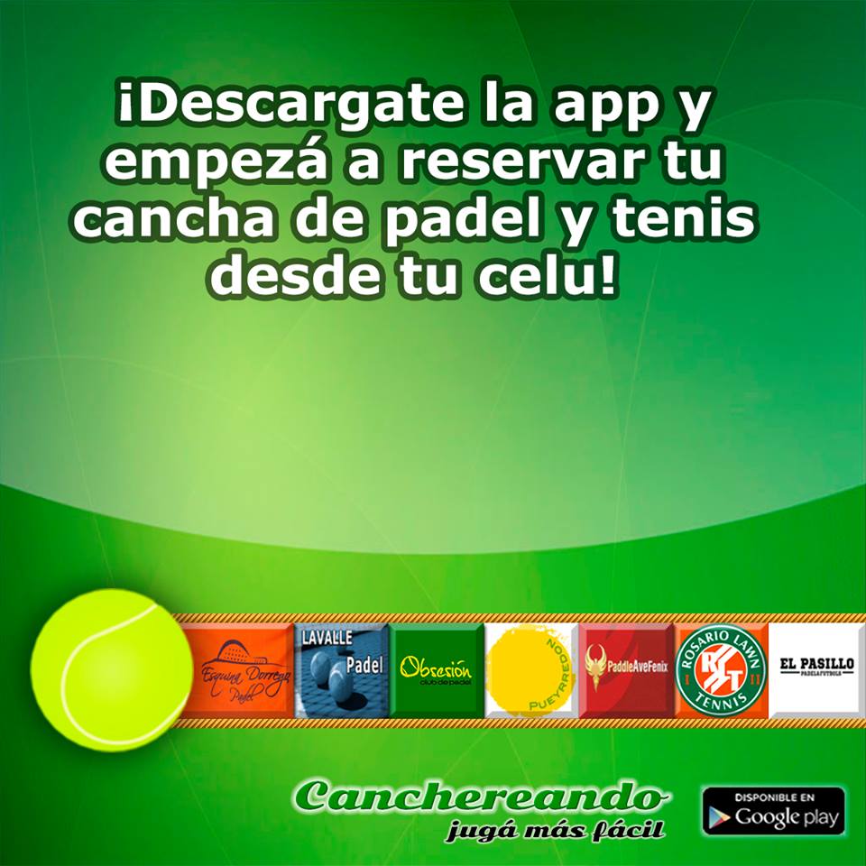 ¡Llegó Canchereando, la APP con la que vas a poder reservar tu cancha mucho más fácil! canchereando.com