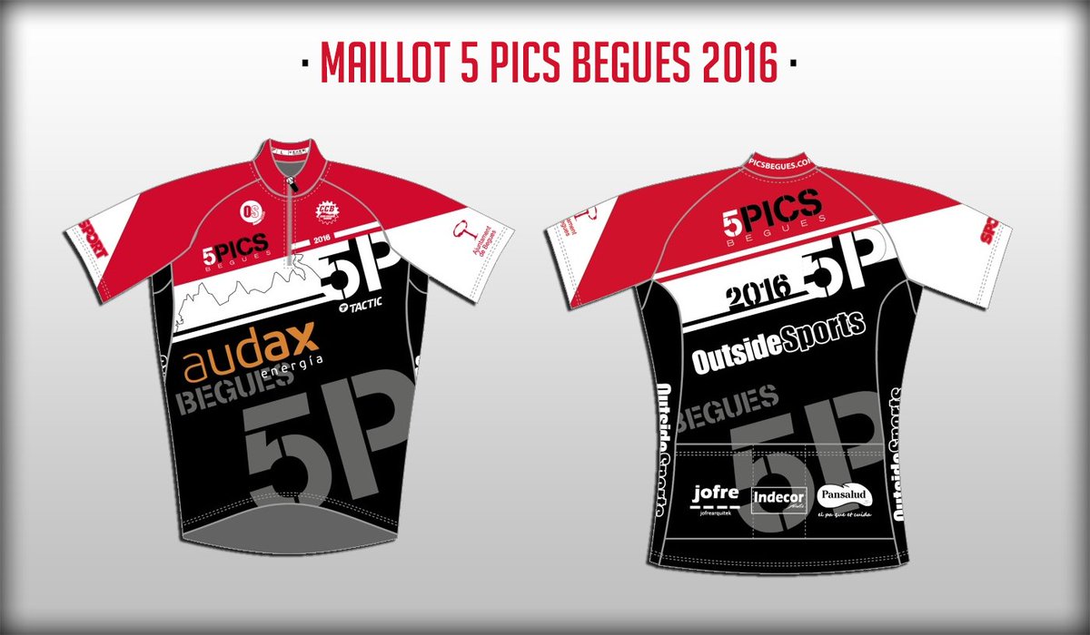 5PicsBegues's tweet photo. Us agrada? MAILLOT 5 Pics de #Begues 2016! Gràcies @ajbegues @AudaxEnergia @Pansalud_Energy @OutsideBegues @sport ! https://t.co/1dYf20JqvM