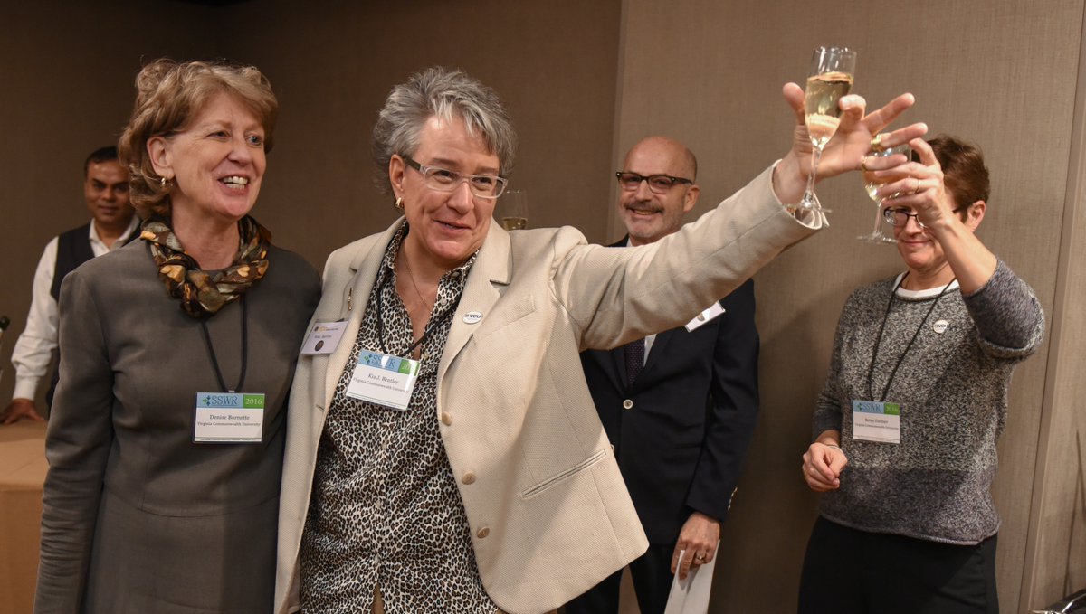 VCUSocialWork's tweet photo. #VCUSSW gathered at #SSWR2016 to celebrate research &amp; new Wurtzel chair, Denise Burnette: https://t.co/weVBCDwcK9. https://t.co/ZmuqDZjiDT