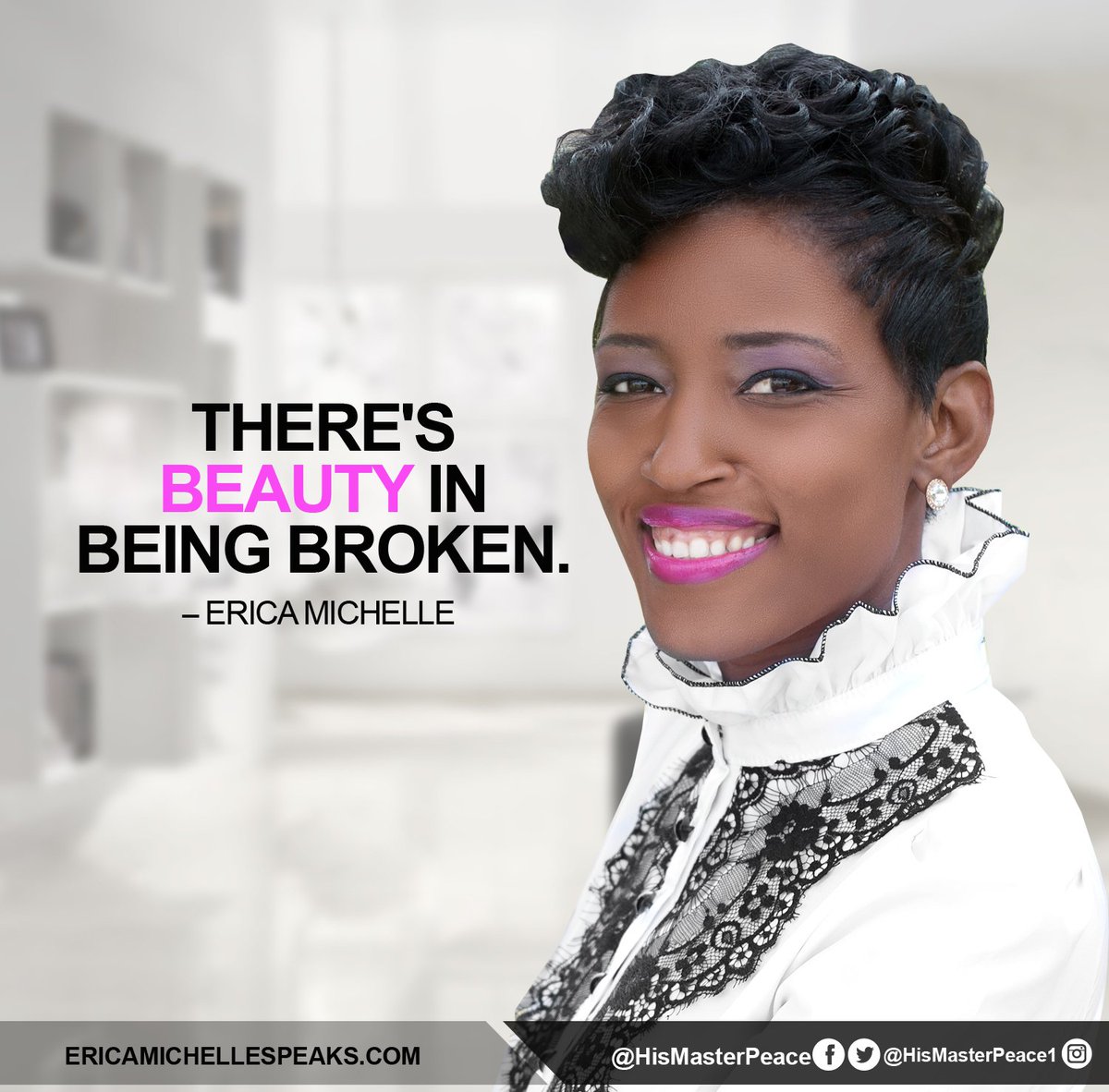HisMasterPeace's tweet photo. "There's Beauty In Being Broken." ~Erica Michelle #BrokenHeartSpecialist #HisMasterPeace #KPEMedia https://t.co/mI5D8awkkZ