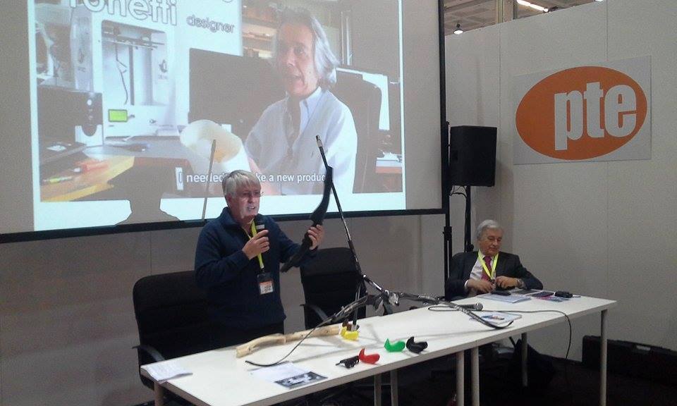 Sharebot3D's tweet photo. How to build @Olympics gold-medal winner bow with #SharebotNG #3dprinting. Today at @PromotionExpo #PTE16 https://t.co/nXetoitylb