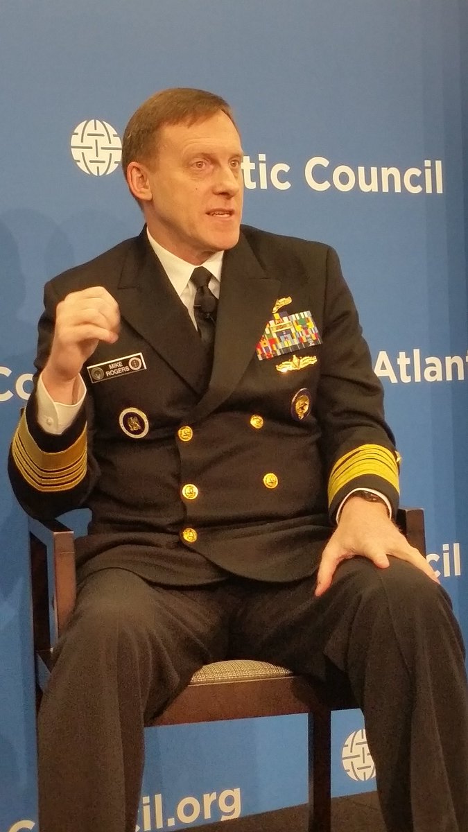 Jason_Healey's tweet photo. ADM Rogers: IoT is double-edged sword of great benefit &amp; digital freedom but grave security issues #ACScowcroft https://t.co/iMaU8D2h6n