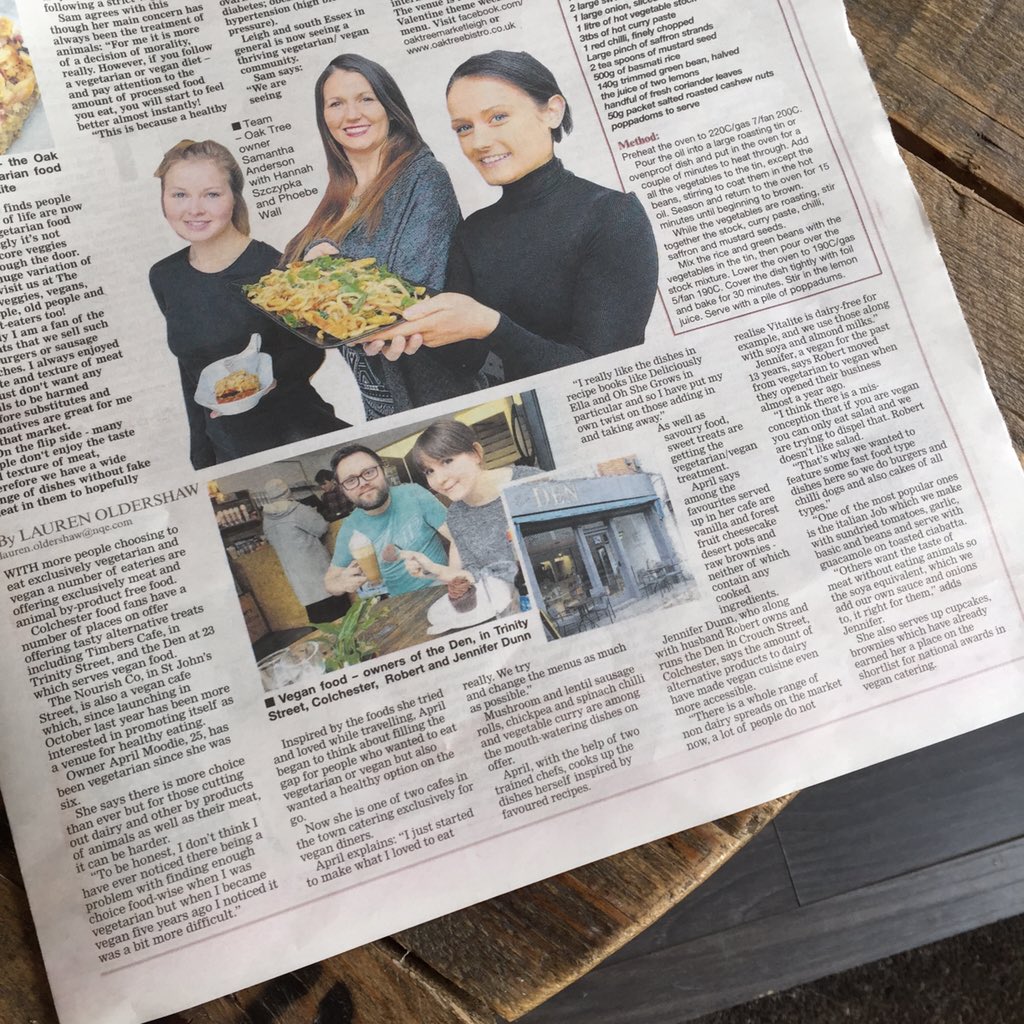Great to see a big veggie spread in today's <a href="/TheGazette/">The Gazette</a>! Featuring us, <a href="/thenourishco/">The Nourish Co</a> &amp; <a href="/OakTreeMarket/">OaktreeVeganRestaurant</a> :D #veganuary