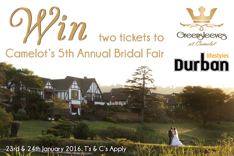 WIN 2 tickets to Camelot’s 5th Annual Bridal Fair. To enter, LIKE Durban Lifestyles Facebook page &amp; Share the post!