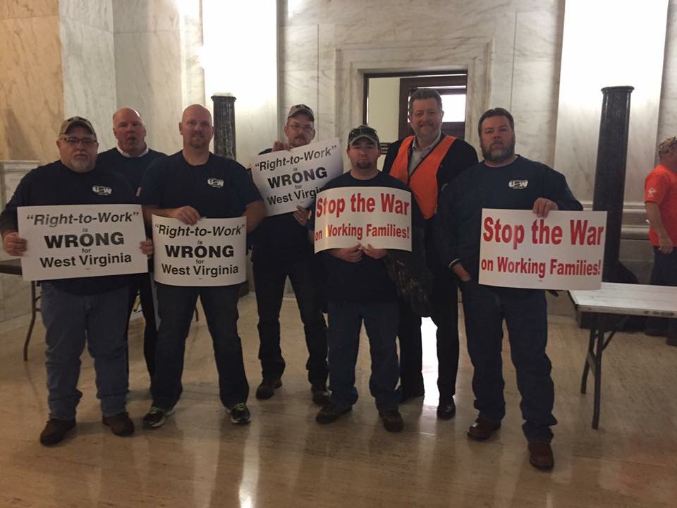 steelworkers's tweet image. WV Steelworkers! Call your Senator now {1-877-565-3447} &amp;amp; ask them to oppose #RighttoWork legislation! #WVWorkers