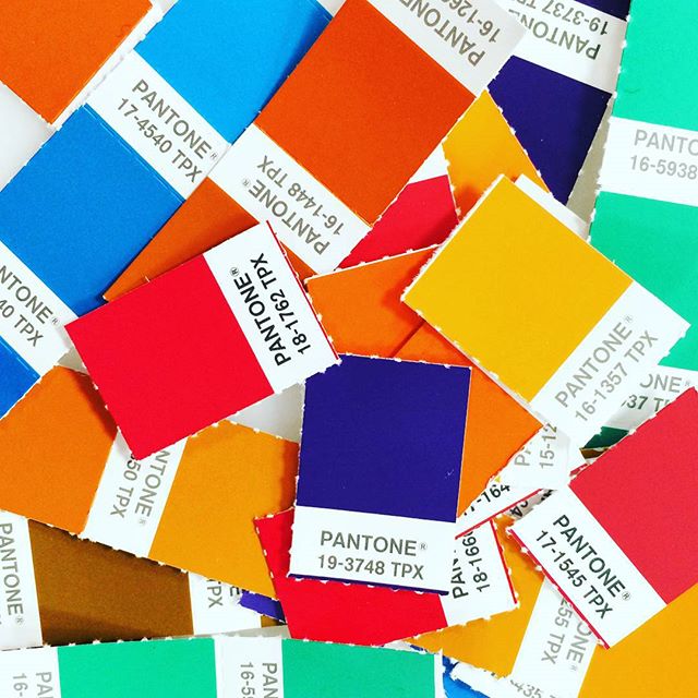 Pantone Choosing Colors Can Be A Bit Of Organized Chaos Color Chip Photo Via Burmatex Pantone T Co Axzwfyegtv Twitter