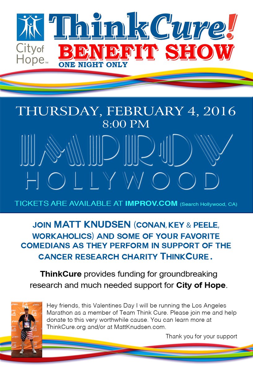ThinkCure's tweet photo. https://t.co/0ZL3ppchEW
Kudos to #TeamThinkCure participant #MattKnudsen for pulling together this great event! https://t.co/d2vy8JhklR