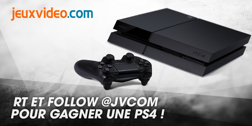 JVCom's tweet image. Gagnez une PS4 500 Go grâce à notre concours exclusif Twitter ! RT + follow @JVCom

Fin du concours lundi 12h !