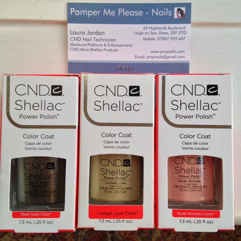 pmpnails's tweet photo. Excited for new colours to my collection #loveshellac @SamanthaSweet @SweetSquared @CNDWorld @LeighOnSeacom #nails https://t.co/lD4IjPkhAN