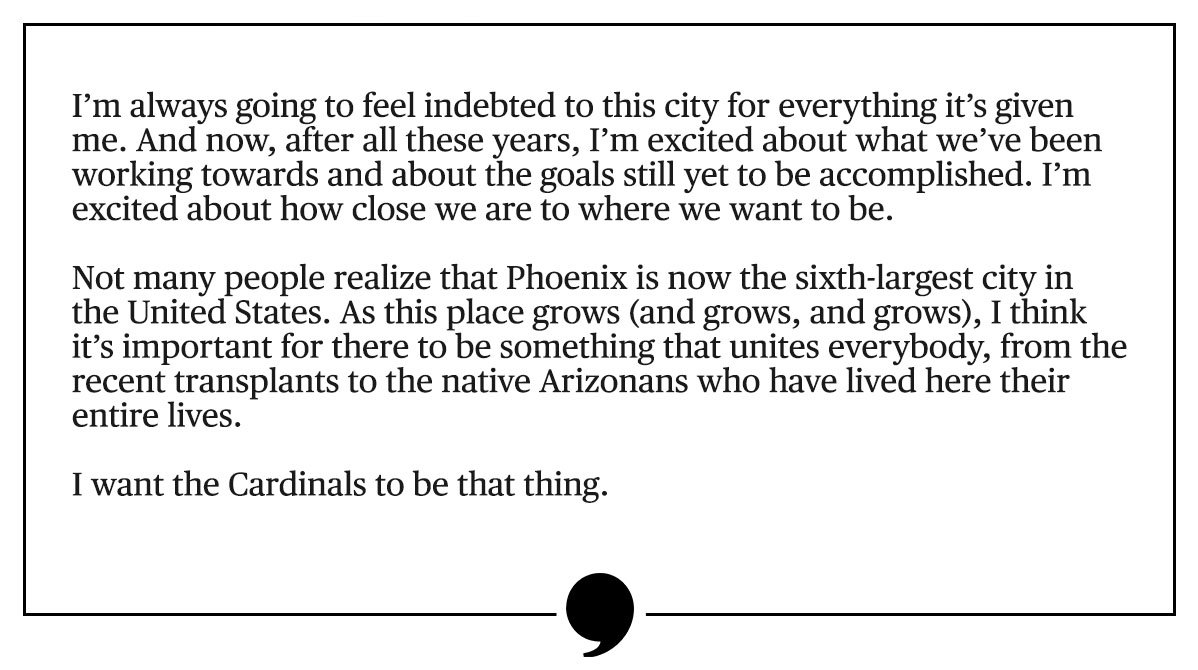 PlayersTribune's tweet image. .@LarryFitzgerald on the growth of Phoenix alongside the @AZCardinals. playerstribu.ne/OdeToAZ