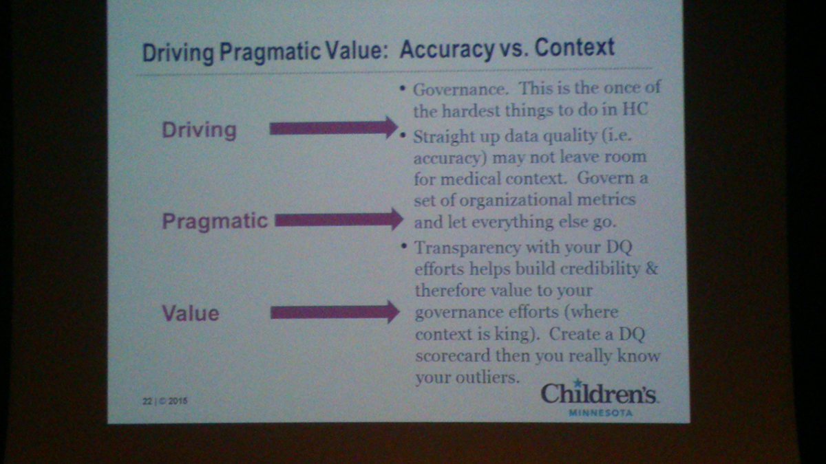 Accurate data does not mean it's usefull information. It needs context. By Laura Madsen #allaboutdata