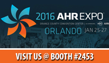 2016 AHR EXPO ORLANDO is next week Jan. 25-27. Please stop by and visit us @ Booth 2453.  ow.ly/WXsMs