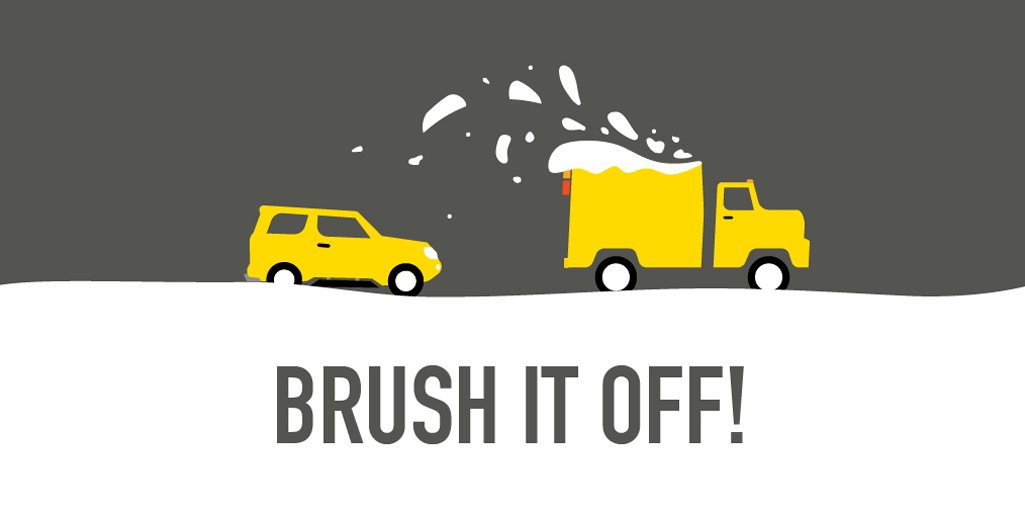 SaferRoadsAlln's tweet image. Driving a commercial vehicle? Make sure to clear snow off the top of your vehicle before hitting the highway.