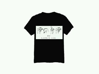 Handgesture logo | only black &amp; white | M-L-XL | Rp.110.000