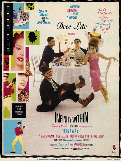 TheQHBlend's tweet photo. Who says pop can't have a message? #DeeeLite had one w/ #InfinityWithin (1992). #NP @ work. https://t.co/xpcqRrIFmP