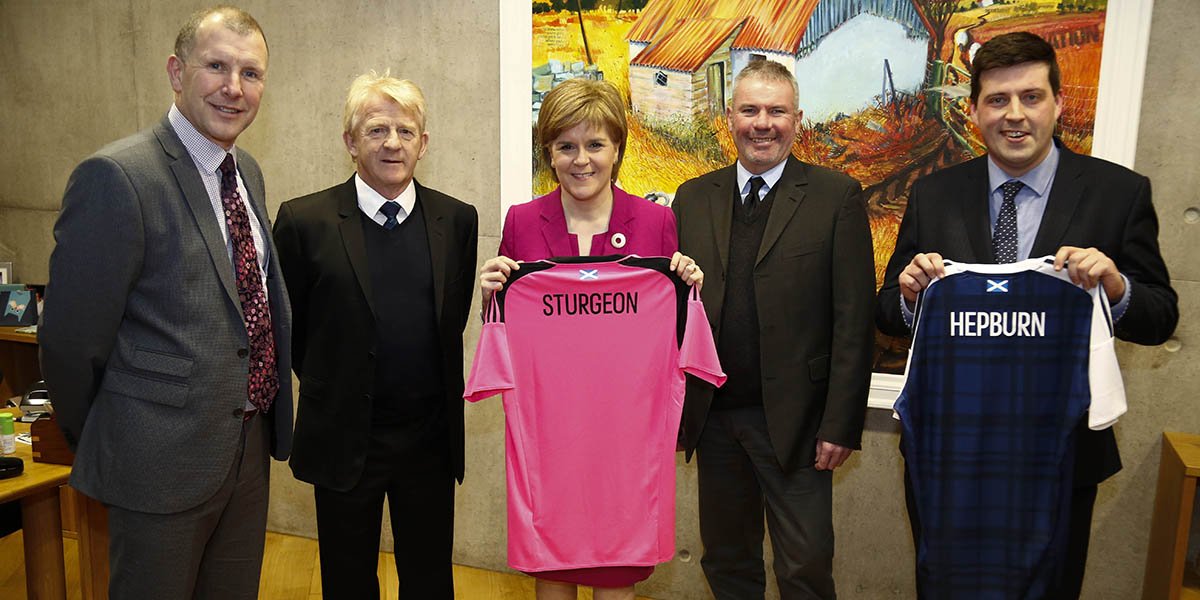 ScottishFA's tweet photo. NEWS | Performance proposals shared with @NicolaSturgeon at Holyrood today: https://t.co/CzChaMocvs https://t.co/skYHSH0oDk