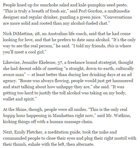 modestproposal1's tweet photo. An Australian life coach, freelance brand strategist and mediation guide walk into a booze free bar #ThursdayStyles https://t.co/skcPFbZgrj