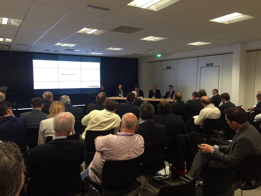 SatAppsCatapult's tweet image. Quizzing the expert panel of speakers before the conclusions of the #SecurityInSpace workshop with @UKspace!