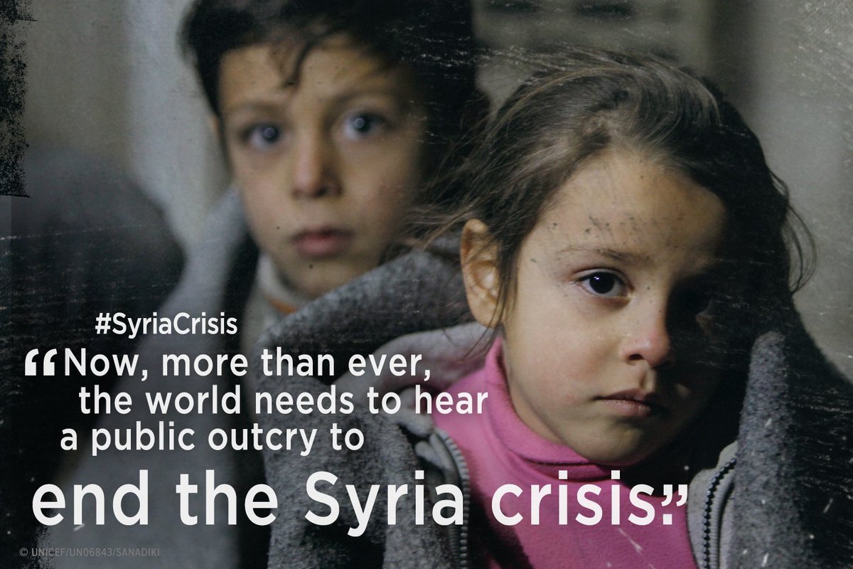 Speak out to help end the #SyriaCrisis. Join me &amp; share this powerful appeal: uni.cf/syriaappeal <a href="/UNICEF/">UNICEF</a>