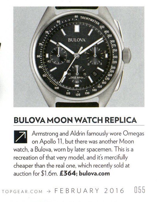 TheWatchGent's tweet photo. As seen in the Top Gear magazine this month.. Coming soon to Ireland! #bulova #moonwalking #moon https://t.co/M6rpSNQPW6