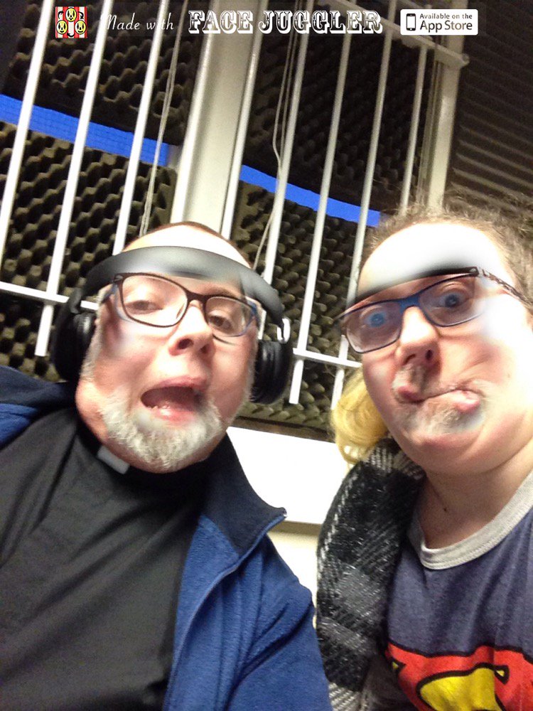 PunkMonkSMA's tweet photo. Me and David swapped our faces! 😂😃 #crazy https://t.co/oxDUB5InoO