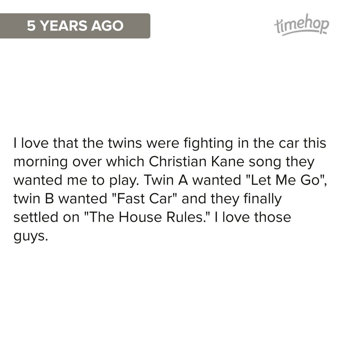 alikitty619's tweet photo. Exactly 5 years ago today! via @timehop @ChristianKane01 https://t.co/1DsT7SxsDL