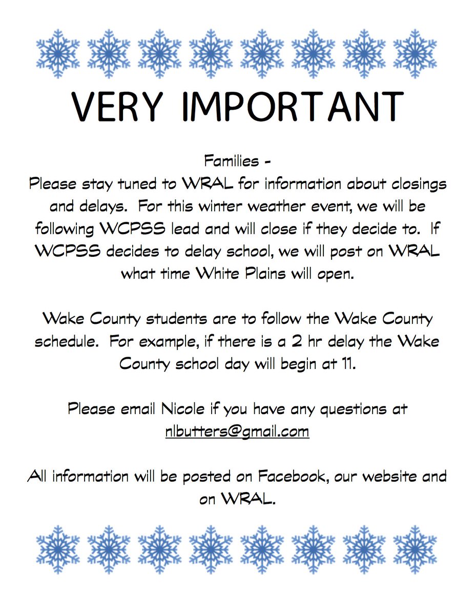 Important Winter Weather Update for 1/22/16