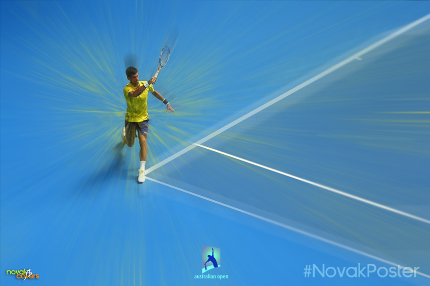 novakworldwide's tweet photo. #NovakPoster is back @AustralianOpen @DjokerNole https://t.co/kiivB1Quth