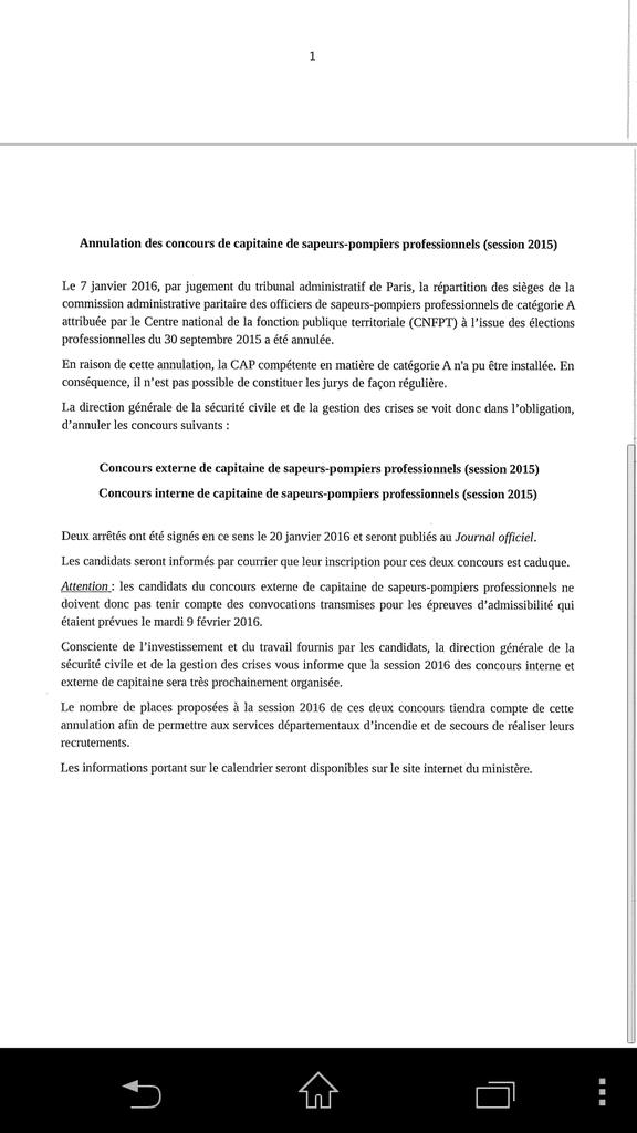 davidsarrazin18's tweet image. Les concours de capitaine spp 2015 annulés. Navré pour les candidats...