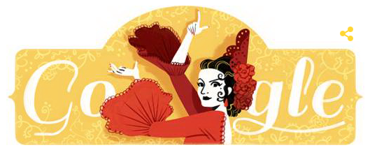 .<a href="/google/">Google</a> homenajea en más de 20 países el nacimiento de #LolaFlores, nuestra artista convertida en mito #doodleday