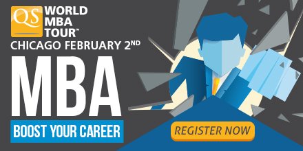 NetPartyCHI's tweet photo. $1.7M exclusive #MBA scholarships at #QSMBATour in #Chicago on Feb 2. Free entry! https://t.co/VdEmGDGYbl https://t.co/gW2mq6q6GL