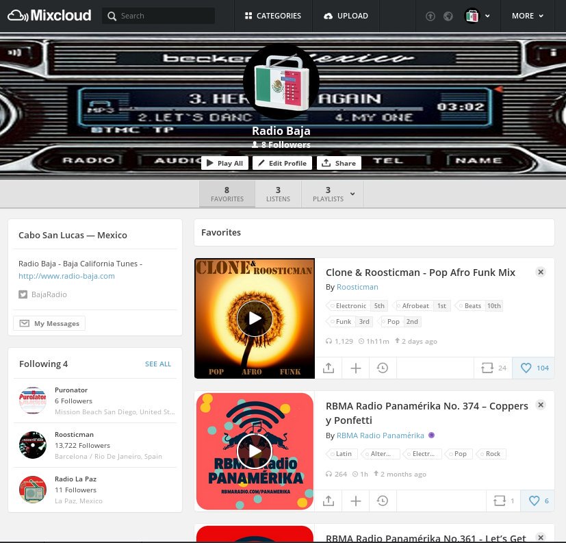 Radio Panamérika #Tripcards #Bajapeninsula  <a href="/BajaSurMexico/">Baja Sur Mexico</a> <a href="/BajaManager/">Baja Manager</a> mixcloud.com/RadioBaja/