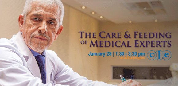 SBAMemberServ's tweet photo. Live Trial Practice #AZCLE Next Week:
The Care &amp; Feeding of Medical Experts
https://t.co/vhMHOmWd0T https://t.co/1EZdSjyPIS