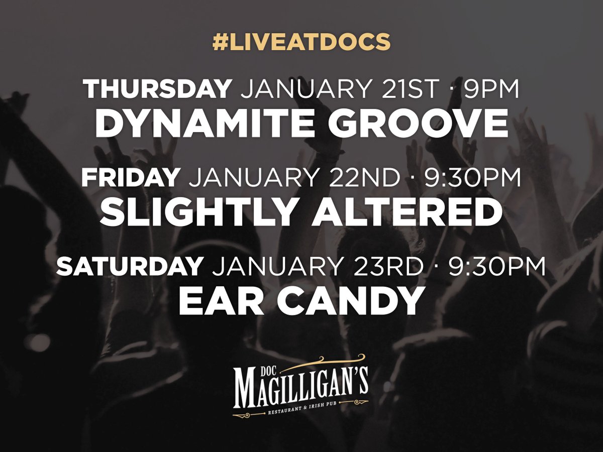 Don't miss out on all the fun at Doc's tonight, as #DynamiteGroove hits the stage at 9PM! #NiagaraFalls