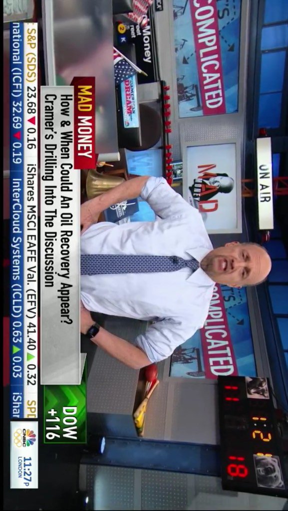 Rossy___B's tweet photo. @jimcramer thanks for the motivation/distraction during my workout #madmoney #financialadvisor #BAML https://t.co/DxWZwvv42x