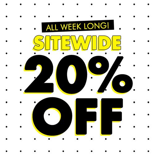 SURPRISE! 20% off SITEWIDE SALE! 
Shop the #sale here: 10dollarmall.com