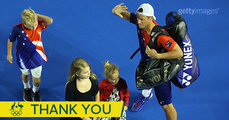 AUSOlympicTeam's tweet photo. Enjoy family time @lleytonhewitt, you most definitely deserve it!

https://t.co/4d9UQTCwf9

#HewBeauty #ausopen https://t.co/dwV1JQL3gM