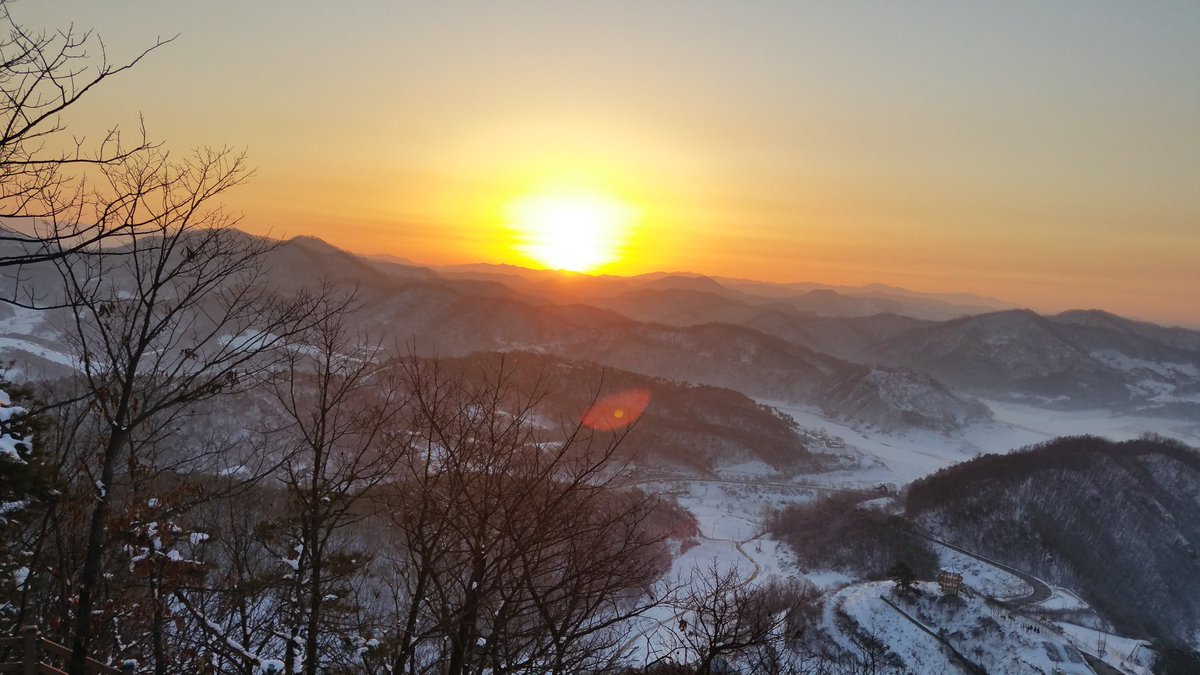 옥정호 국사봉 일출