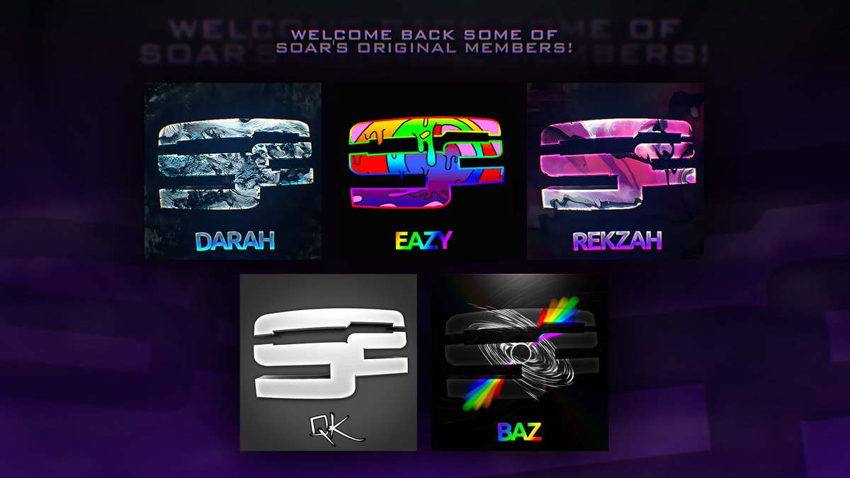 Welcome back some of SoaR's original members! <a href="/SoaRDarah/">Dara</a> <a href="/SoaREaze/">SoaR Eazy</a> <a href="/SoaRQK/">QK</a> <a href="/chiefbaz/">Oli Barrett</a> <a href="/Rekzahs/">Rekzahs</a>