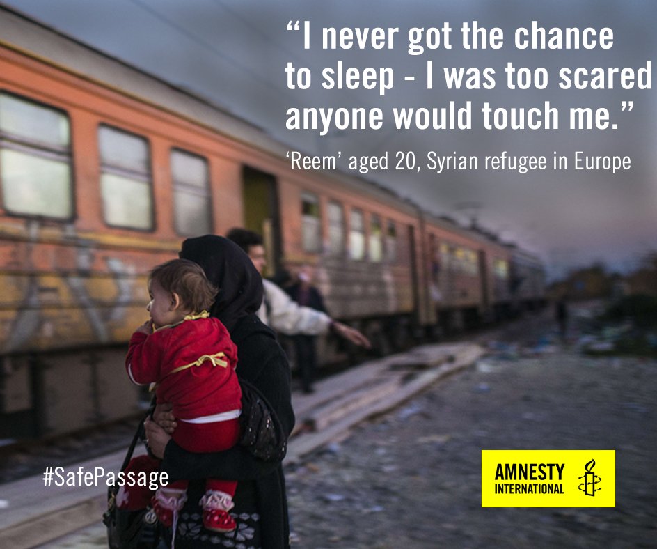 amnestyusa's tweet image. Safety, security and human rights of women &amp;amp; girl #refugees MUST be protected. amn.st/6019BkP4d