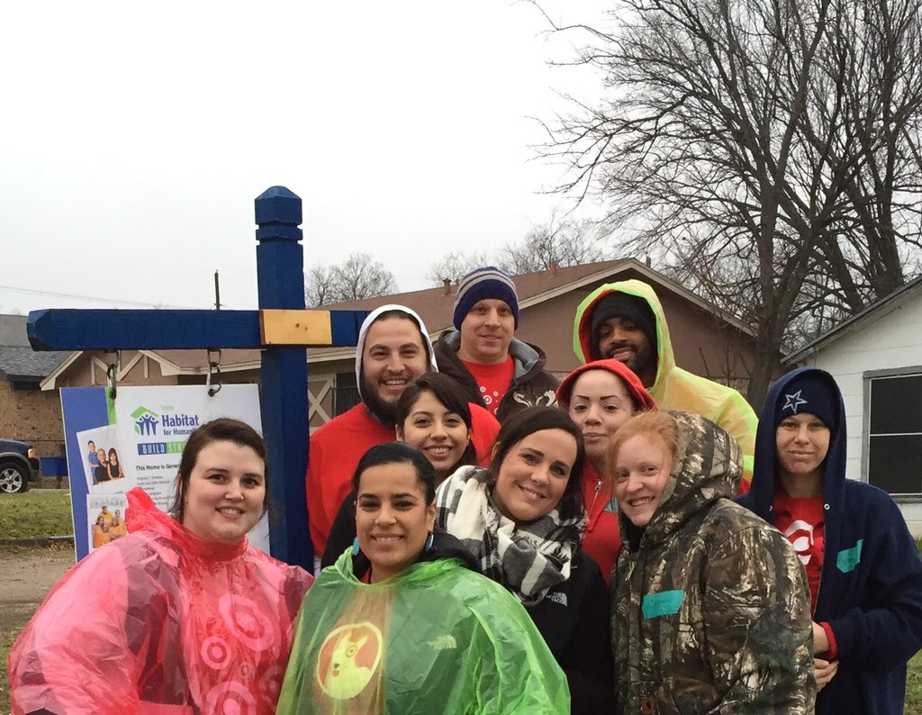 #G391 volunteer event! Cold and rainy but we survived! 🎯🎯🎯🎯#TargetGivesBack #T2042&amp;T1922 #HabitatForHumanity
