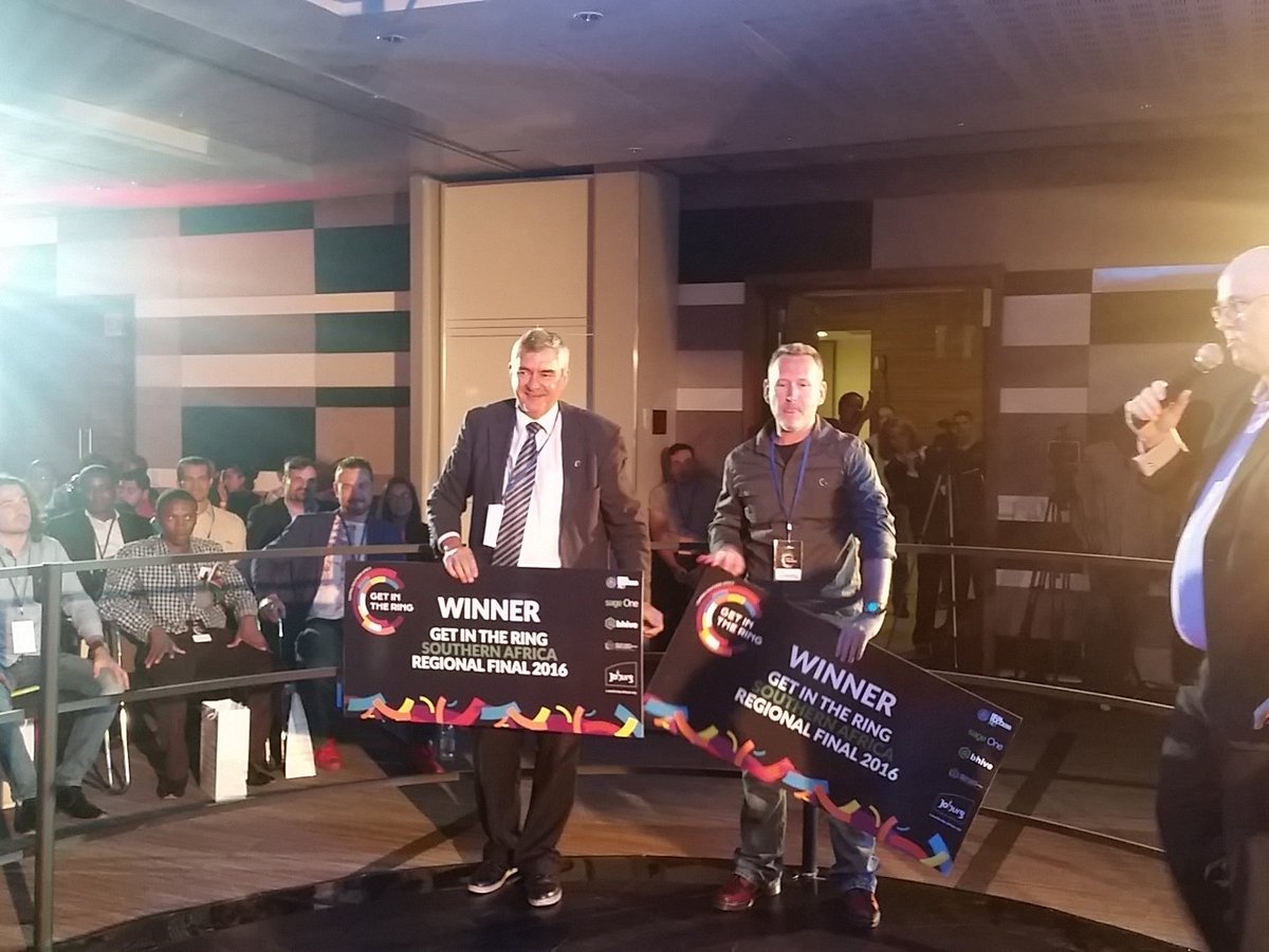 And the winners are, Adfire Creative and Newtech Rail. These SA boys are off to Colombia for the global final.