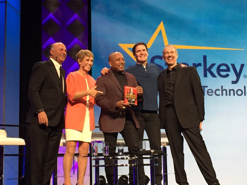 starkeyhearing's tweet photo. Want to win @TheSharkDaymond's new book? RT for a chance to get this autographed copy! #StarkeyExpo https://t.co/6G8tj2AUFf