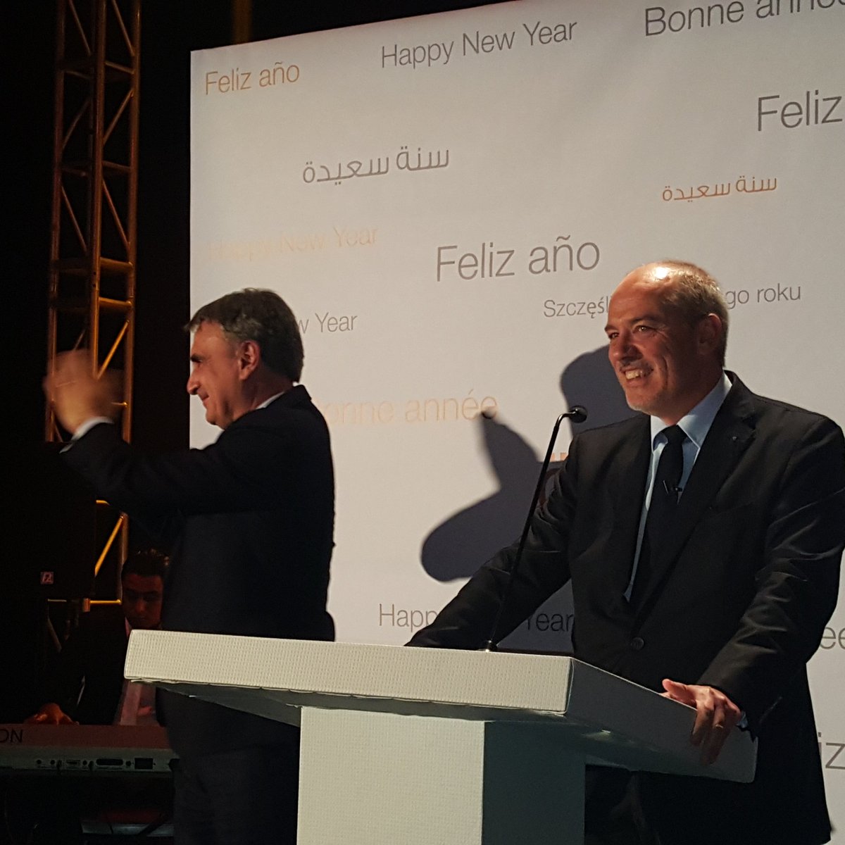 Depuis Casablanca, <a href="/srichard/">Stéphane Richard</a>  présente ses voeux  aux 1100 salariés  de #Méditel. <a href="/orange/">Orange</a>