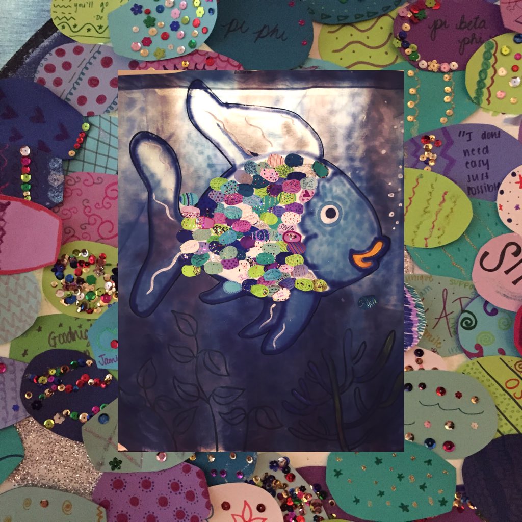 OSUPiPhi's tweet photo. We can't wait to share our rainbow fish mural with Oakland Park Elementary! PNM's did an amazing job on Sunday 👼🏼 https://t.co/4bhbkWRQXS