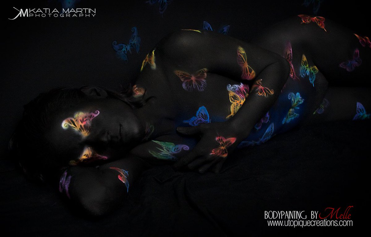 ladymaelina's tweet photo. My latest #bodypaining #butterflies #makeup #mua #proaiirmakeup https://t.co/KgWrRGuytq
